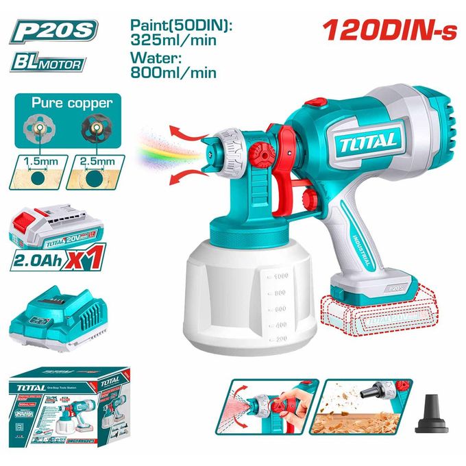 1 - 2025-09-12T195038.947 TOTAL TSGLI20042 Cordless Spray Gun 20V