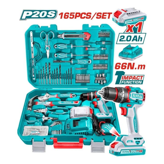 1 (68) TOTAL THKTHP11652 165 Pcs Tools Set
