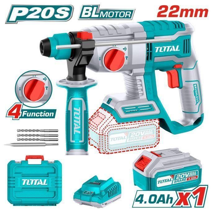 1 (72) TOTAL TRHLI202081 Lithium-Ion rotary hammer 20V