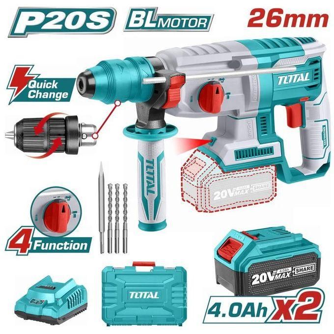1 (74) TOTAL TRHLI202289 Lithium-Ion Rotary Hammer 20V