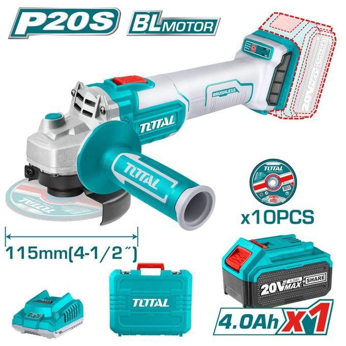 1 (85) TOTAL TAGLI2011587 Lithium-Ion angle grinder 20V
