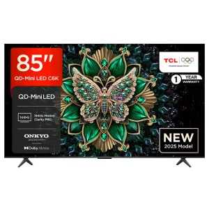 TCL 85″ 85C6K Premium QD-Mini LED 4k Google Tv