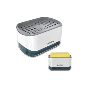 Soap pump and sponge caddy