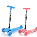Heavy-Duty Height Adjustable Three-Wheel Kids scooters With LED Wheel lights- 3-12yrs (Holds upto 50kg weight)
