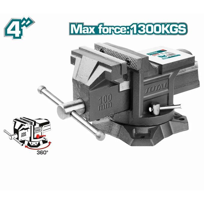 1 (14) TOTAL THT6146 Bench Vice Size-4" Weight:6.7kg