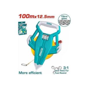 TOTAL TMTF131006 Fibreglass measuring tape 100mx12.5mm