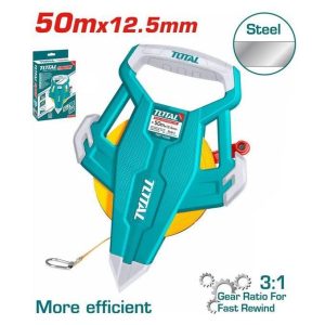 TOTAL TMT710506 Steel Measuring Tape Length & Width:50mx12.5mm