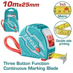 TOTAL TMT126101 Steel measuring tape Length & width:10mx25mm