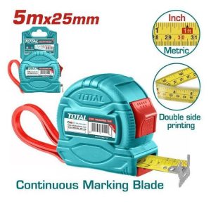 TOTAL TMT34525 Steel measuring tape Length & width:5mx25mm