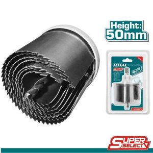 TOTAL 7pcs Hole Saw Set for Wood – TACSH3071