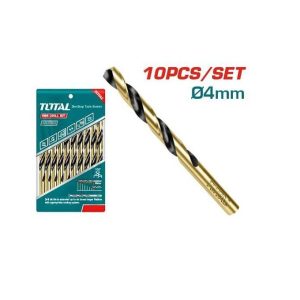 TOTAL 4mm HSS Drill Bit Set 10Pcs – TAC100403