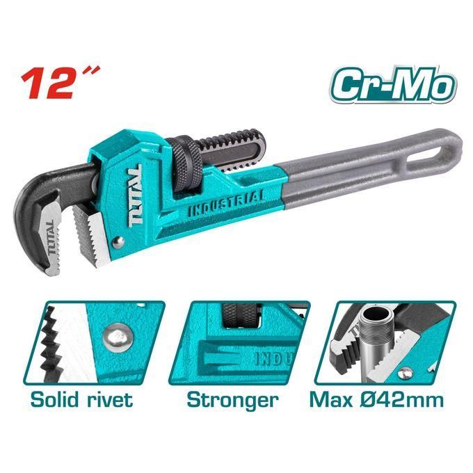 1 (45) TOTAL THT171206 Pipe Wrench Size:12" (300mm)