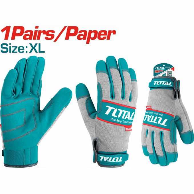 1 (92) TOTAL TSP1808-XL Mechanic Gloves Size: XL