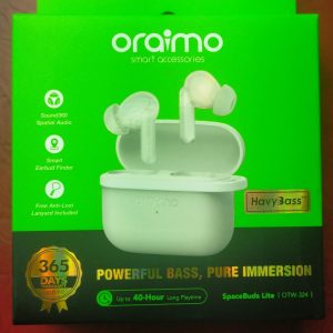Oraimo SpaceBuds Lite OTW-324 Powerful Bass,Pure Immersion 40HRS Long Play Time