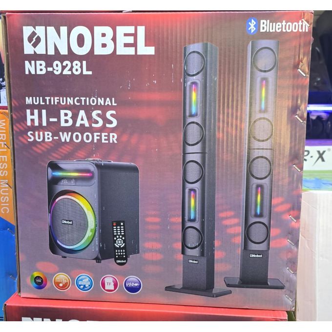 1 - 2026-04-06T174808.155 Nobel NB-928L Hi-Fi Tall Boy Woofer System, Bluetooth Subwoofer 5.1 Channel, Powerful Bass, USB/SD/FM Radio, Remote Control Home Theatre