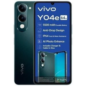 Vivo Y04e 4G, 6.74", 64GB ROM + 4GB ROM, Storage (Dual SIM), 5500mAh Battery