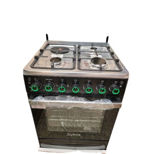 syinix 60by60 3+1 standing cooker with electric oven