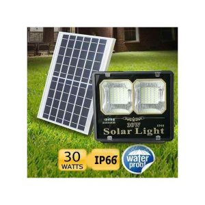 30W Solar Flood Light, TNTORCH - 5000 Lumens, Remote Control, Waterproof, IP65, Adjustable Bracket