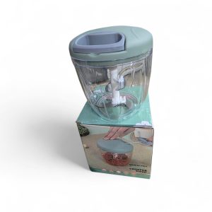900ML Manual Vegetable Chopper, Portable Hand Pull String Mincer for Garlic, Onion, Ginger, Pepper, Meat.