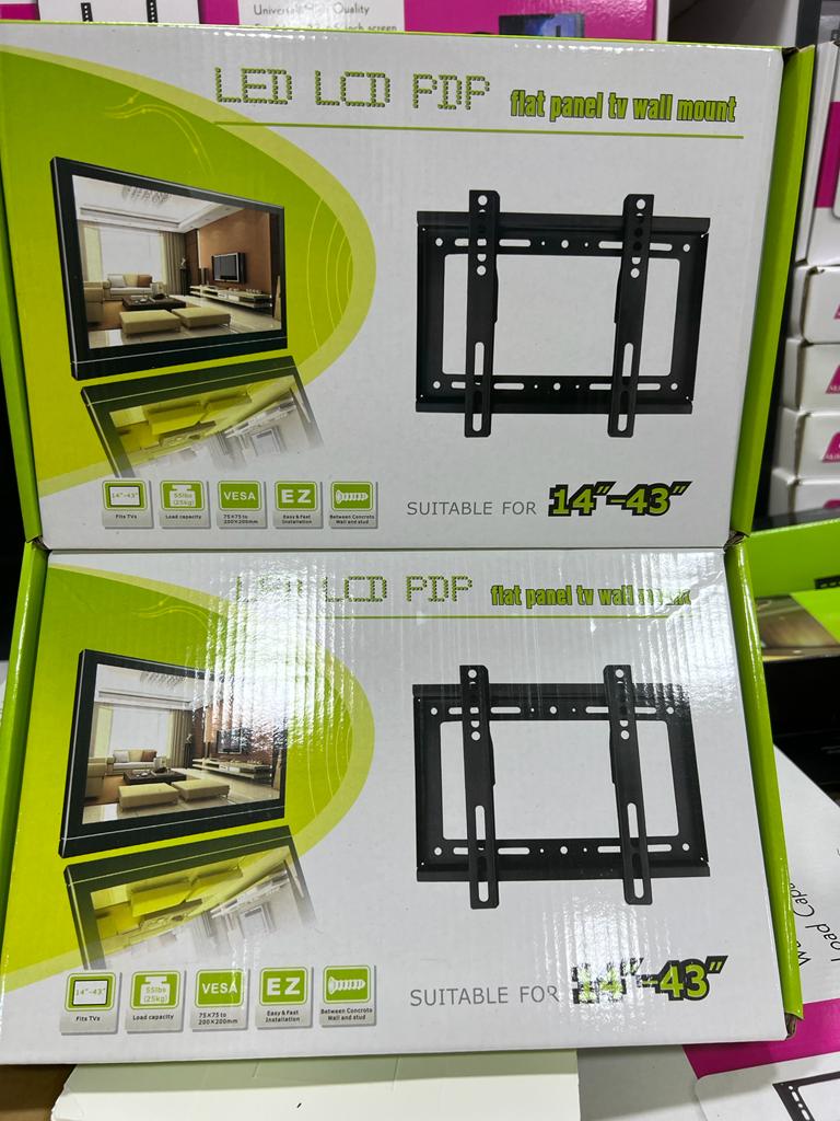 WhatsApp Image 2026-05-18 at 7.44.44 PM Fixed TV Wall Mount for 14-43" Flat Panels, Black, 55lbs Capacity