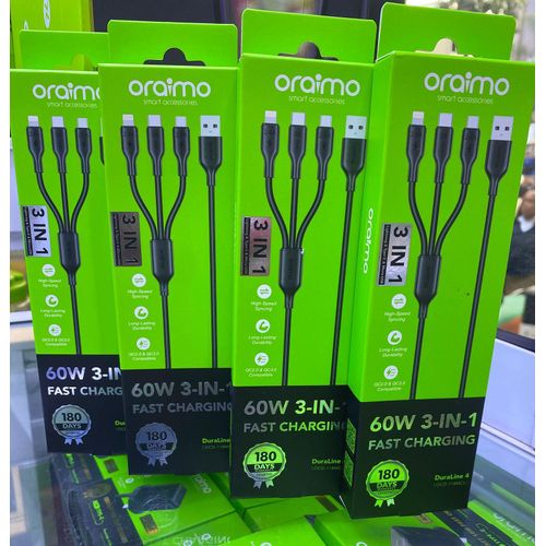1 (55) Oraimo OCD-118MCL DuraLine 4 3 in 1 60W Fast Charging