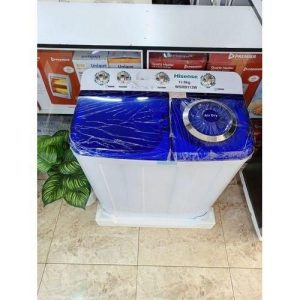 Hisense 11kg Twin Tub Washing Machine WSRB113W , Semi-Automatic, Dual Motor, Air Dry