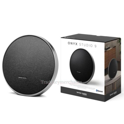 1 (17) Harman Kardon Original Onyx Studio 9 Portable Bluetooth Home Speaker self-Tuning, Multi-Speaker Connection by Auracast - Black