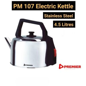 Premier 4.5L Stainless Steel Electric Tea Kettle, BPA-Free Hot Water Kettle Electric With LED Light, Auto Shut-Off