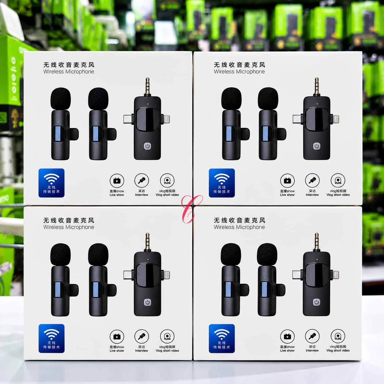 3 In 1 Professional Wireless Lavalier Microphone