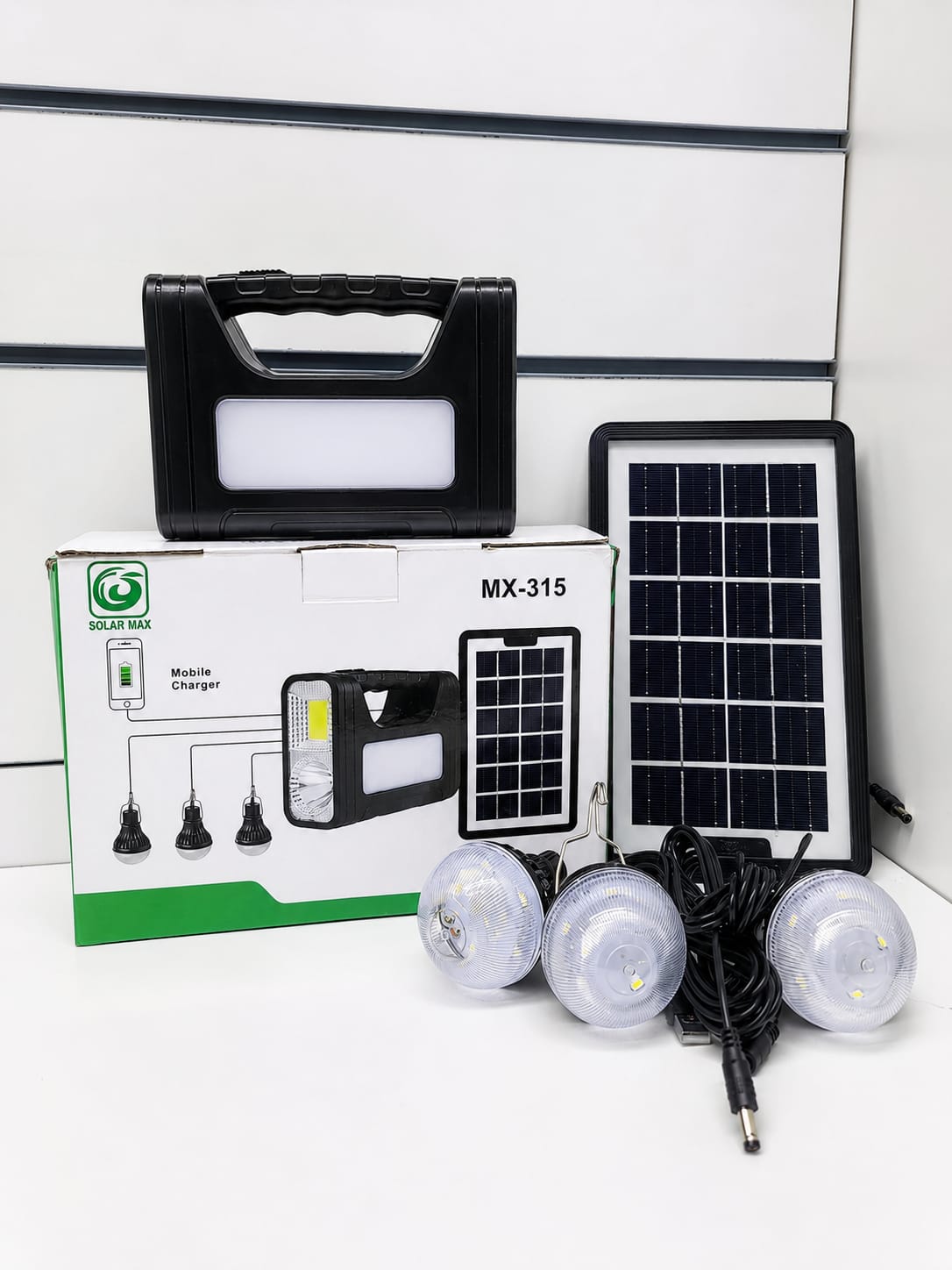 Solar Max MX-315 Portable Solar Lighting Kit